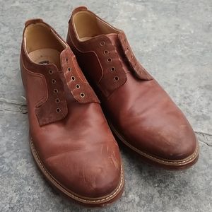 Aston Grey Brown Dress Shoes - no laces